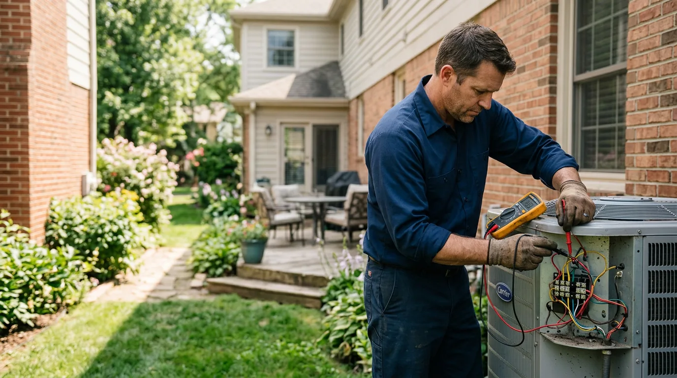 HVAC technician working near Closplint, KY